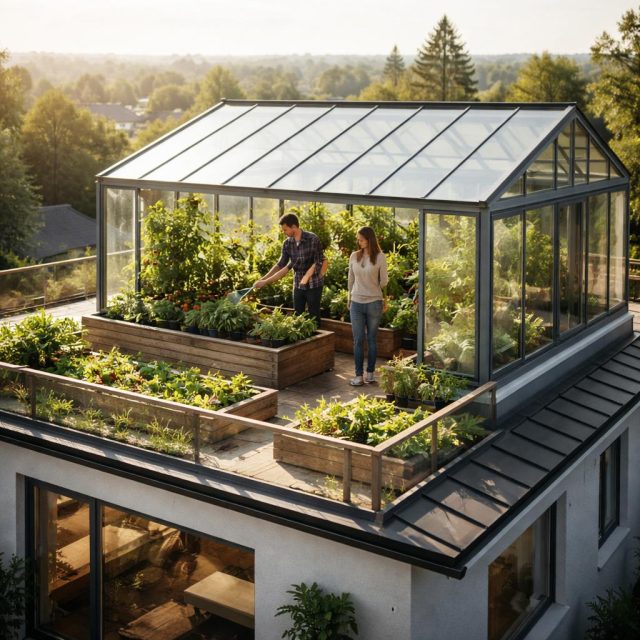 Дом с теплицей на крыше: как работает этот формат и что в нём важно понимать Дом с теплицей на крыше: как работает этот формат и что в нём важно понимать