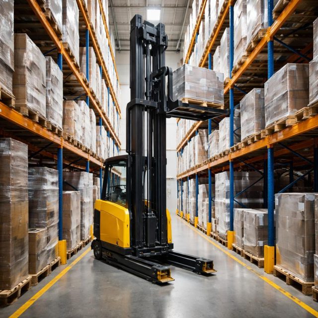 Узкопроходные штабелеры: принцип работы и особенности конструкции Узкопроходные штабелеры: принцип работы и особенности конструкции