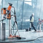 Оборудование для алмазного бурения отверстий в бетоне