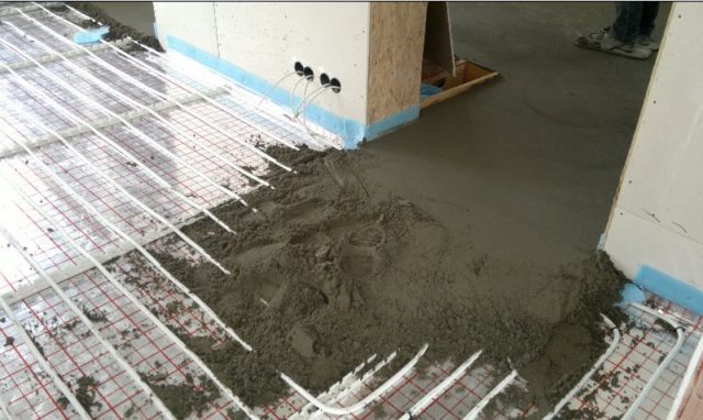 Стяжка теплого пола своими руками