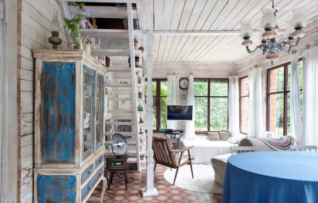 Интерьер гостиной в стиле прованс: фото и характерные черты