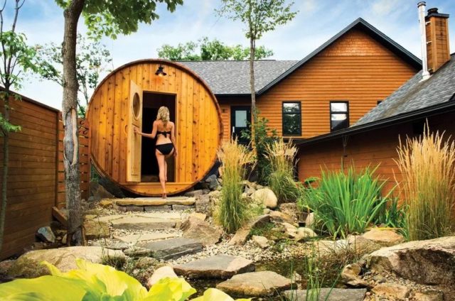 Баня-бочка: фото, плюсы и минусы, материалы и порядок сборки