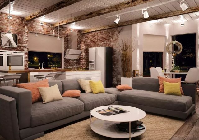 Гостиная-кухня площадью 20 кв: фото, планировка, порядок действий