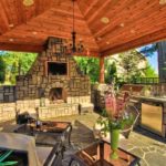 Беседки с печкой, мангалом или барбекю: фото и виды печей