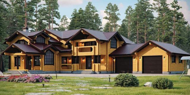 Дома с 2 гаражами: фото, проекты, варианты и преимущества