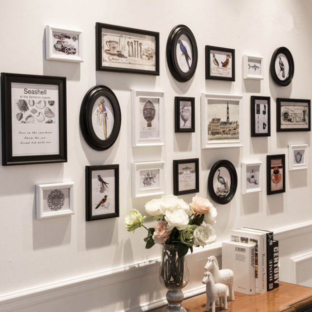 Оформление стены фотографиями: советы, примеры, как прикрепить