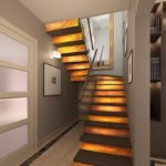 П-образная лестница на второй этаж: фото, виды, особенности