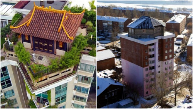 Дом на крыше многоэтажки: фото, города, история, причины