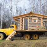 Передвижная баня из бруса: фото, проект, материал, польза