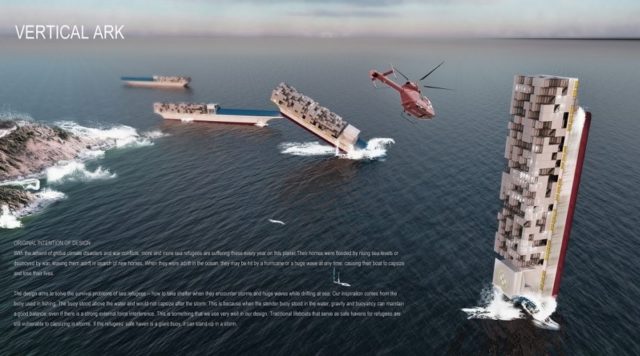 Небоскреб поплавок: vertical arc, проект, фото, назначение